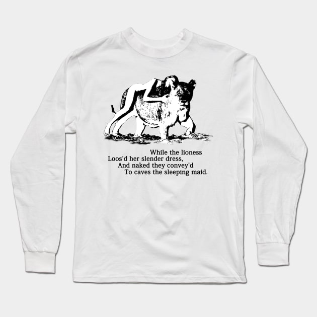 William Blake's "The Little Girl Lost" (black) Long Sleeve T-Shirt by Fjordly